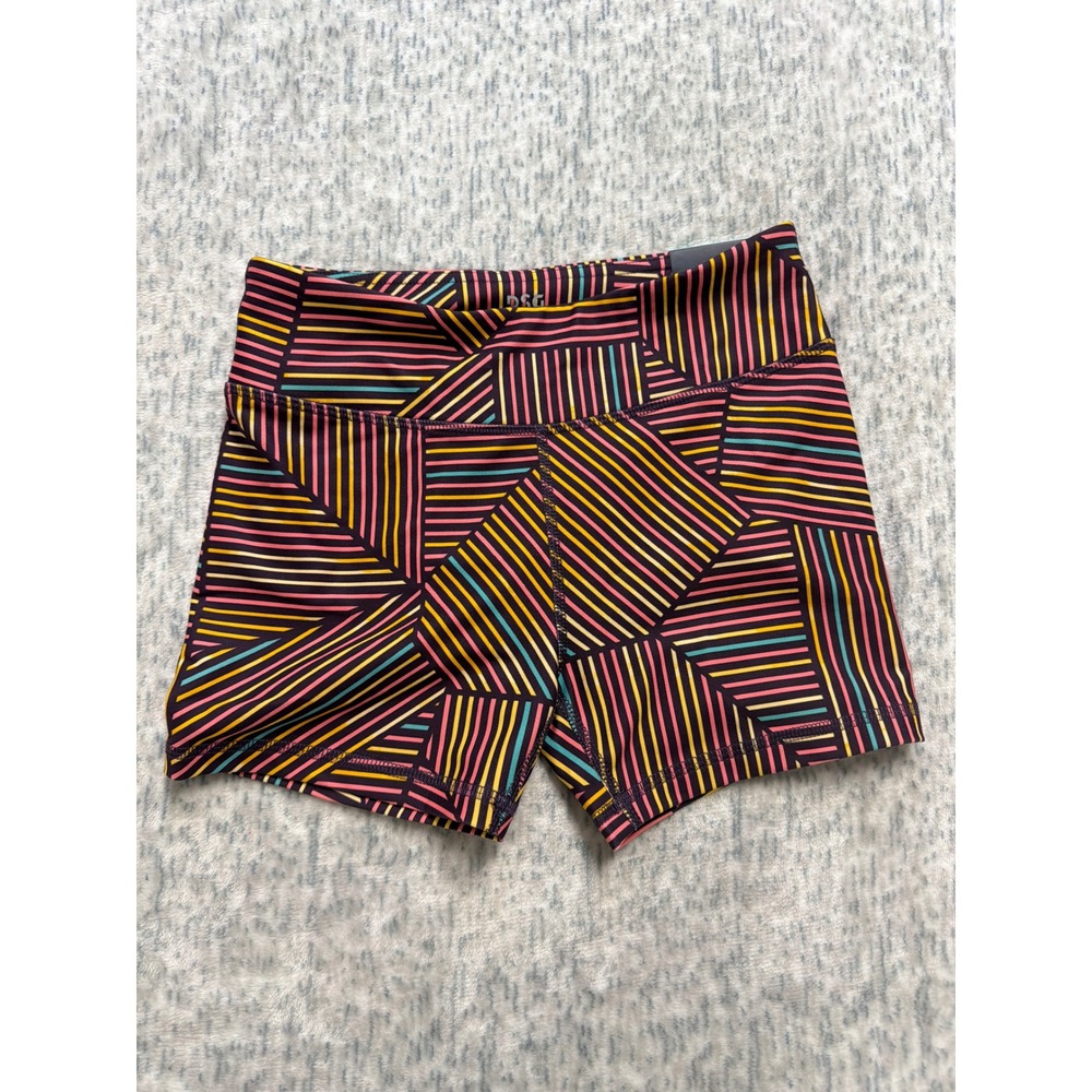 DSG Girls Momentum Mid-Rise Shortie Geo Maze Mystic Raisin Shorts Size M 10-12